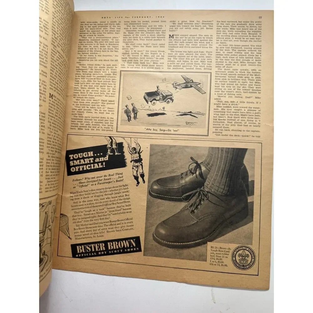 Boys’ Life Feb 1944 WWII Boy Scouts Coca-Cola RC Cola Magazine